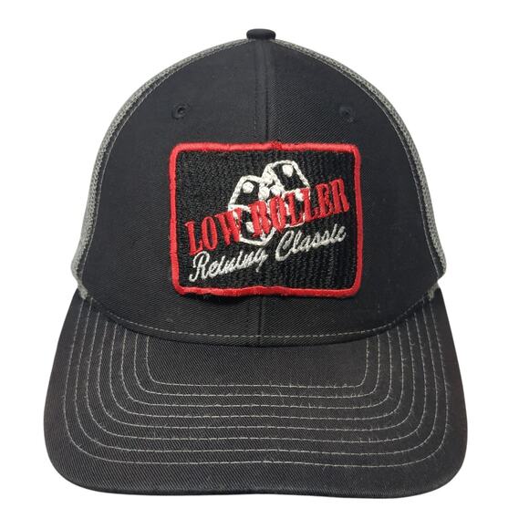 Low Roller Reining Classic Trucker Hat Black One Size Adjustable Mesh Richardson - Picture 1 of 10